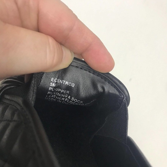 Steve Madden Ecentrcq Shoes Womens 5 Black Blush Quilted Slip On Tennis Shoe - Picture 10 of 11